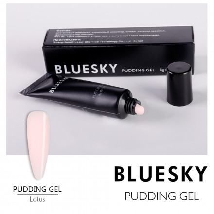 BLUESKY Pudding Gel полигель камуфлирующий молочно-розовый Lotus 8 гр. (Mini)