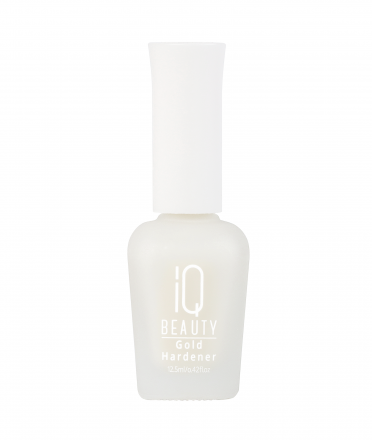 IQ BEAUTY   Укрепитель  для ослабленных и ломких ногтей с коллоидным золотом   12,5мл   Gold Hardener  WHITE