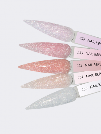 NAIL REPUBLIC   Гель  для моделирования самовыравнивающийся светоотражающий   Gel   NUDE FLASH   #252   15г