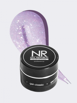 NAIL REPUBLIC   Гель  для моделирования самовыравнивающийся светоотражающий   Gel   NUDE FLASH   #254   15г
