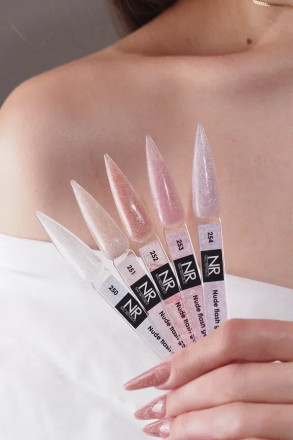 NAIL REPUBLIC   Гель  для моделирования самовыравнивающийся светоотражающий   Gel   NUDE FLASH   #254   15г