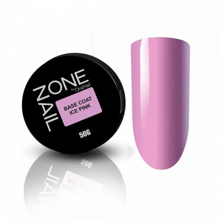 ONE NAIL   База камуфлирующая жесткая  Base   ICE PINK  (шайба)   50мл
