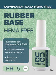 UNO   База прозрачная   Base RUBBER HEMA FREE   15мл (16г)