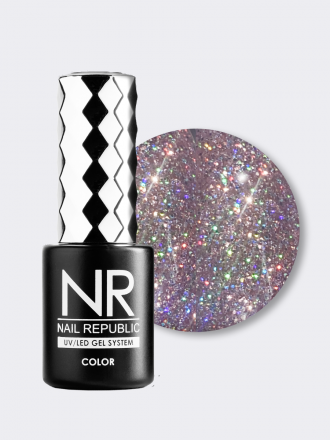 NAIL REPUBLIC   Гель-лак с шиммером   10мл   Rose Garden   #415