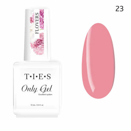 TIES   Гель для укрепления  ONLY GEL  15мл   Flowers   №23
